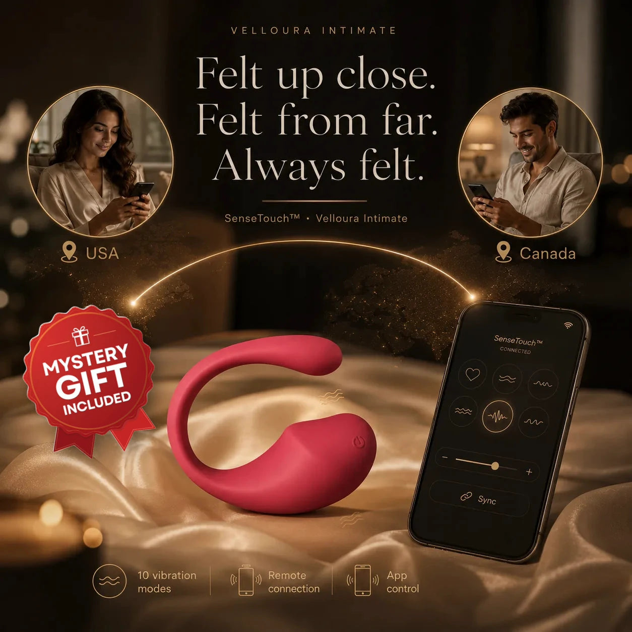 SenseTouch Intimate Connection Device with Mystery Gift Included badge
